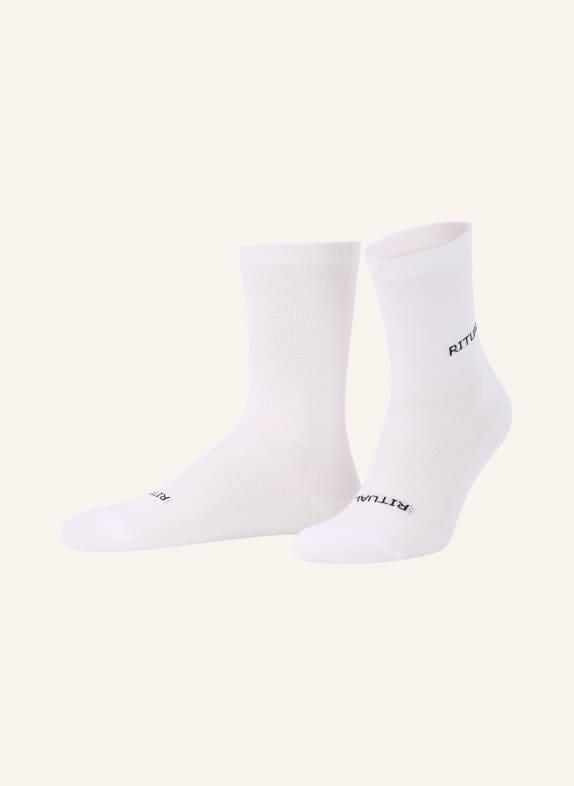 FINGERSCROSSED Chaussettes de cyclisme CLASSIC RITUALS BLANC