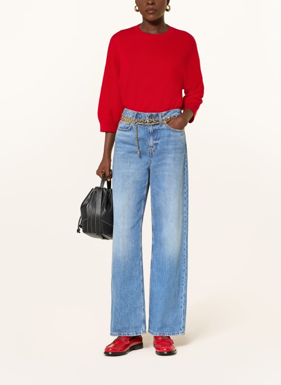 MRS & HUGS Trui met kasjmier en 3/4-mouwen ROOD