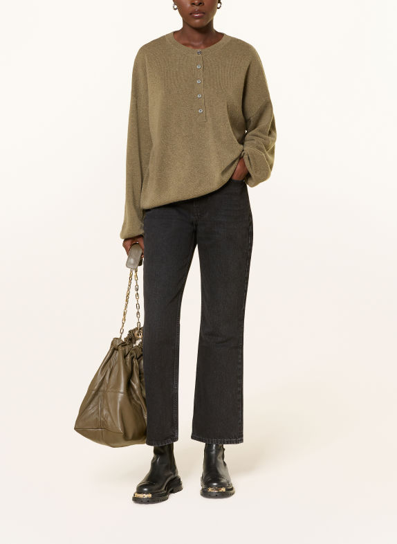 MRS & HUGS Pull en cachemire KAKI