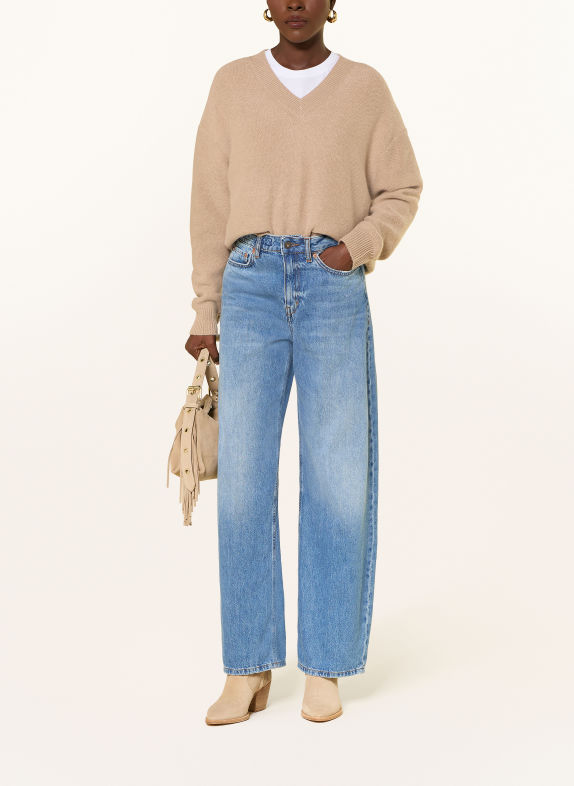 MRS & HUGS Pull en cachemire BEIGE