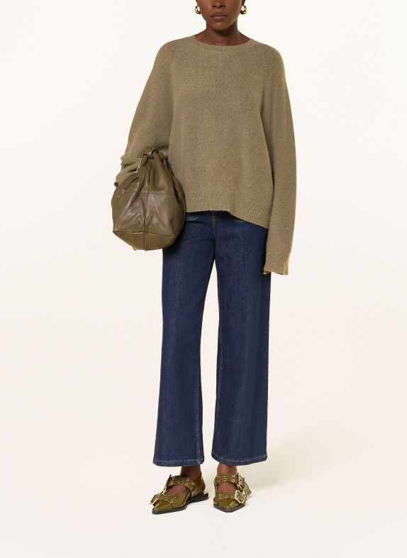 MRS & HUGS Pull oversize en cachemire KAKI