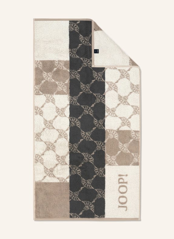 JOOP! Douchehanddoek CRÈME / TAUPE