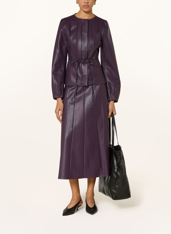 Rich & Royal Jacke in Lederoptik DUNKELLILA