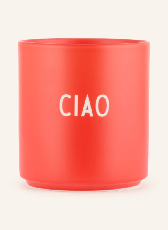 DESIGN LETTERS Mugs NEON RED / WHITE