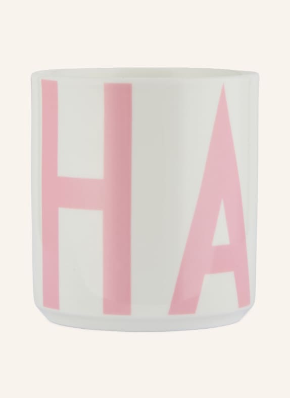 DESIGN LETTERS Mugs WHITE / PINK