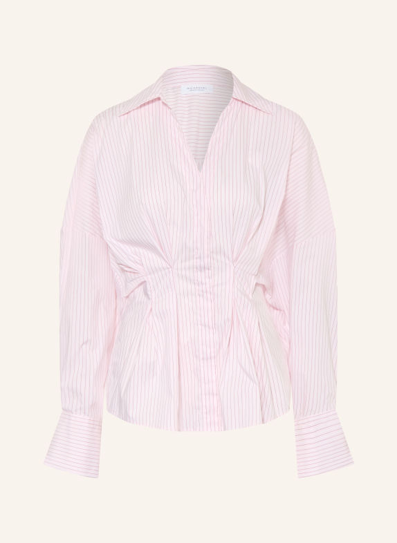Rich & Royal Bluse HELLROSA / DUNKELLILA / WEISS