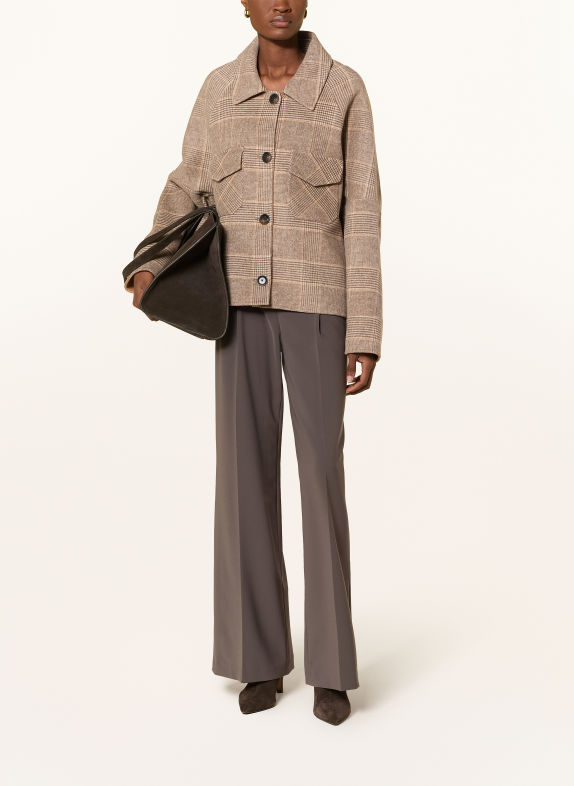 Rich & Royal Boxy jacket BROWN / CAMEL / CREAM