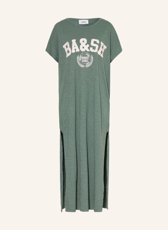 ba&sh Jerseykleid CIVIA GRÜN / WEISS