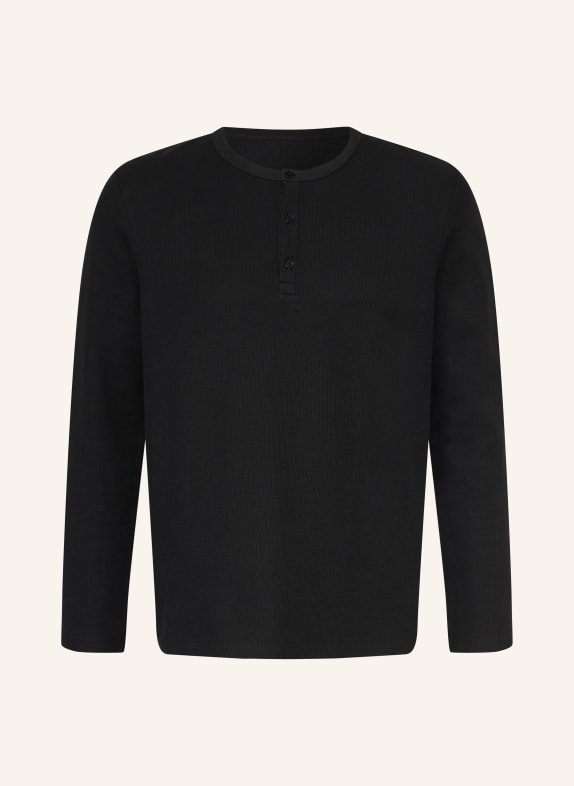 ARKET Henley-Shirt SCHWARZ