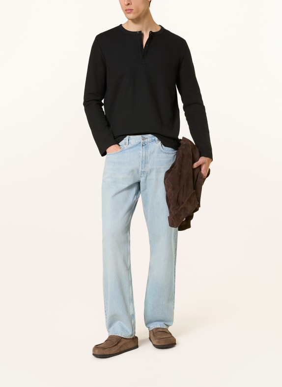 ARKET Henley-shirt ZWART