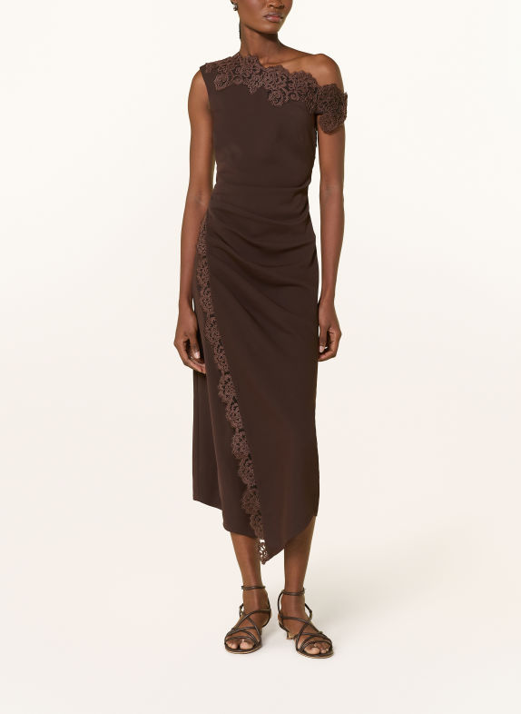 LIPSY One-Shoulder-Kleid mit Spitze BRAUN