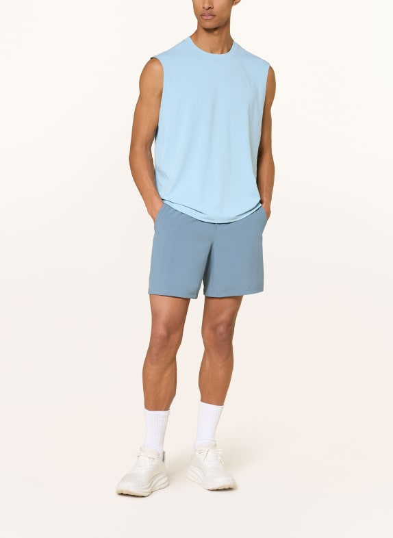 lululemon Tanktop EASY SET TRAIN LICHTBLAUW