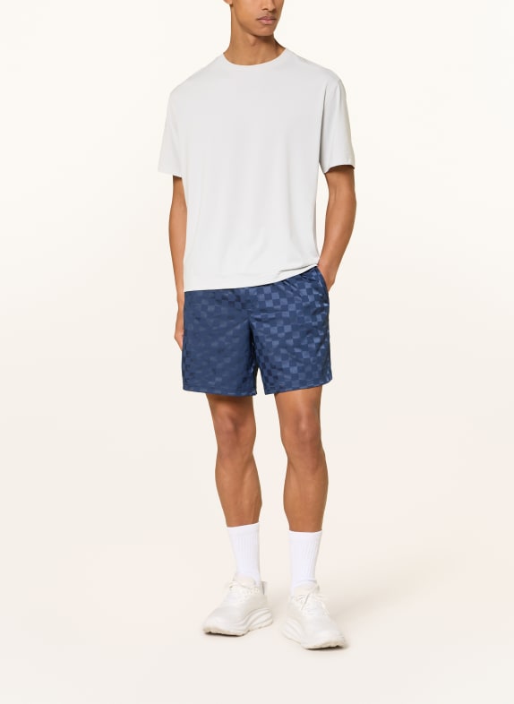 lululemon Trainingsshort CHECKERBOARD SATIN 7IN DONKERBLAUW