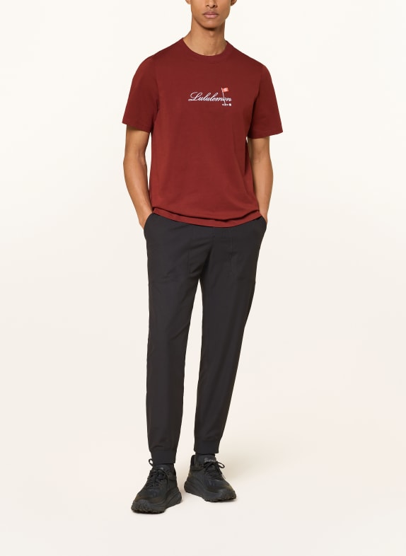 lululemon Tricou HEAVYWEIGHT ROȘU ÎNCHIS / ALB