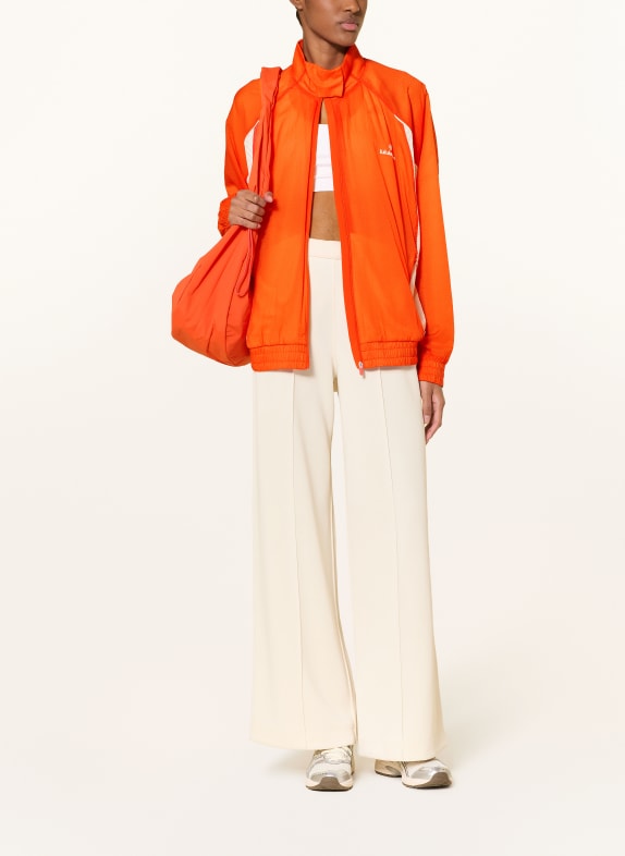 lululemon Oversized trainingsjack LICENSE TO TRAIN TEXTURED ORANJE / WIT