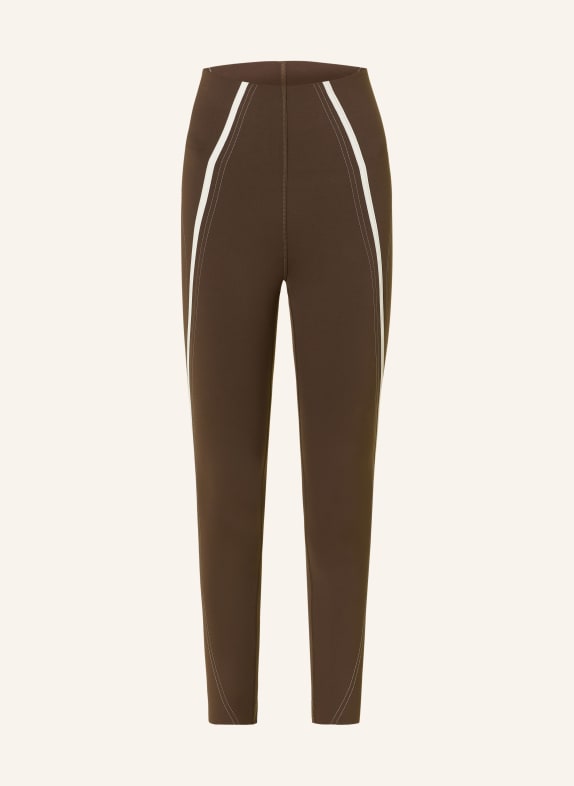 lululemon Tights GLOW UP SHR 25IN DARK BROWN / WHITE