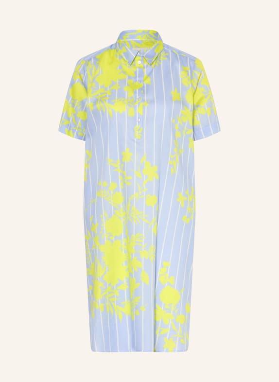 MILANO ITALY Shirt dress LIGHT BLUE / NEON GREEN / WHITE