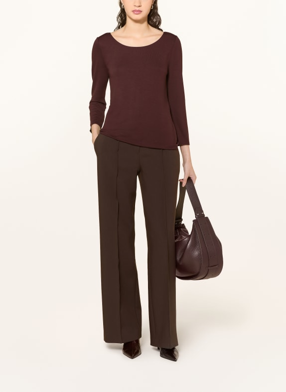 someday Shirt KIROSA met 3/4-mouwen DONKERROOD