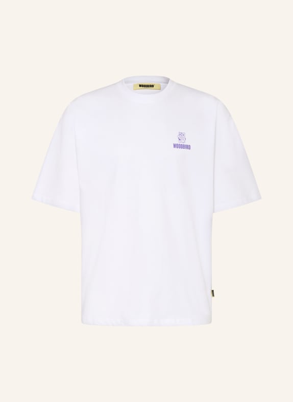 WOODBIRD T-shirt WBBEAM WHITE / PURPLE