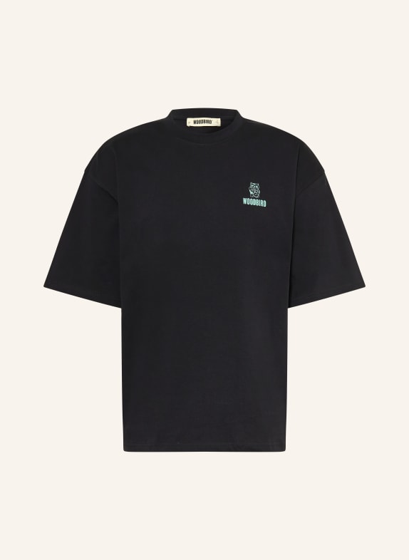 WOODBIRD T-Shirt WBBEAM SCHWARZ / MINT