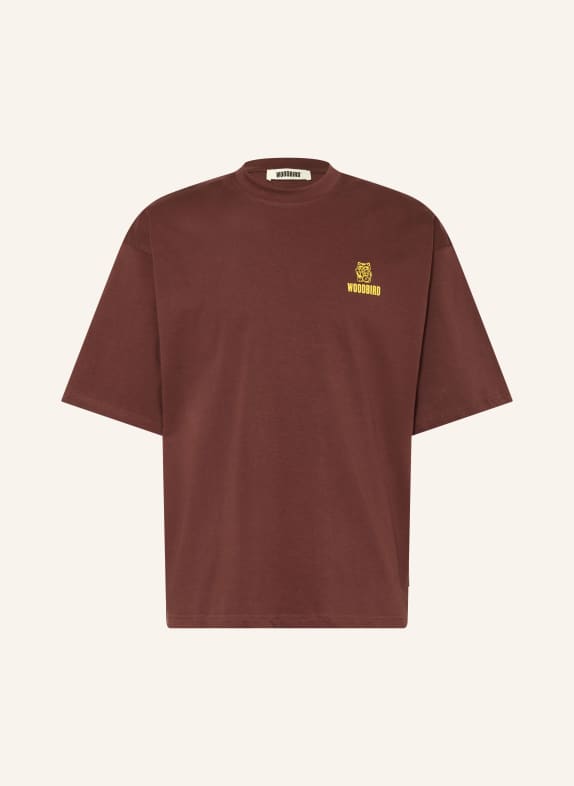 WOODBIRD T-shirt WBBEAM BROWN / DARK YELLOW
