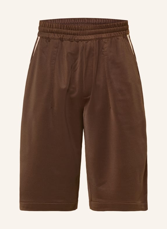 WOODBIRD Shorts WBCHANG DARK BROWN / CREAM