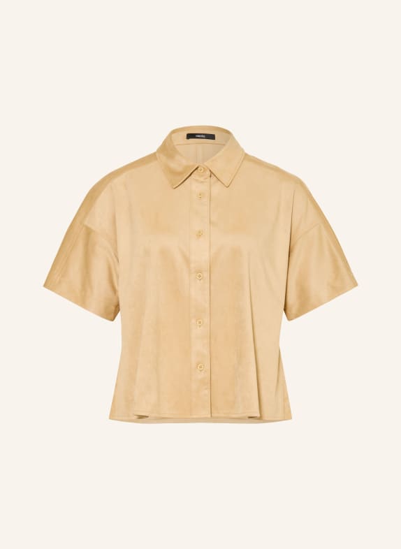 someday Blouse-chemise ZTINA aspect cuir CHAMEAU