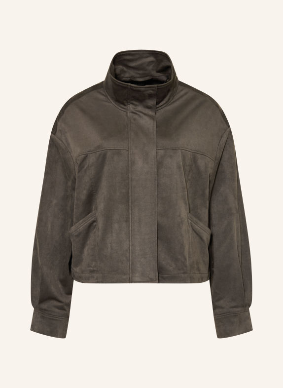 someday Kastenjacke NEILA in Lederoptik KHAKI