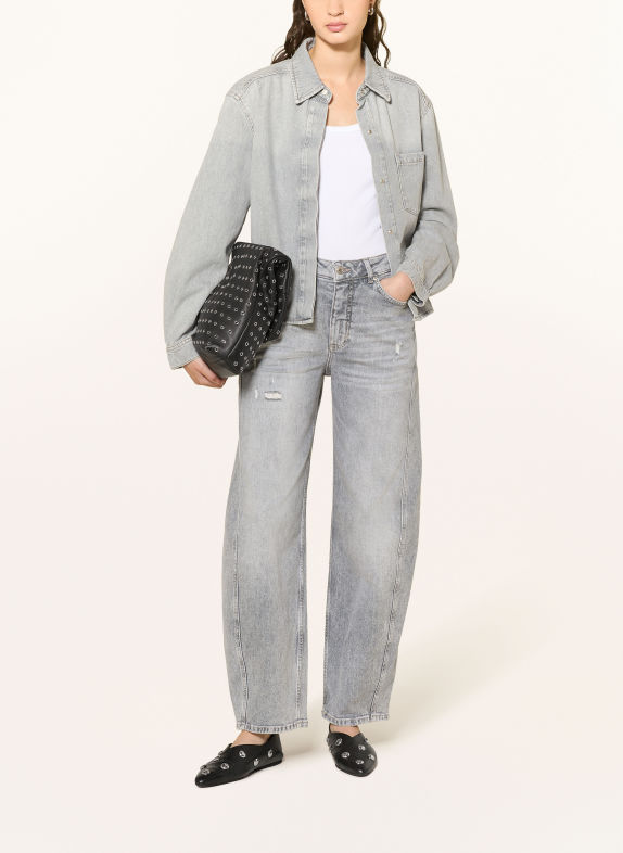 OPUS PANTS Barrel Jeans MENI MOON 70372 mid grey
