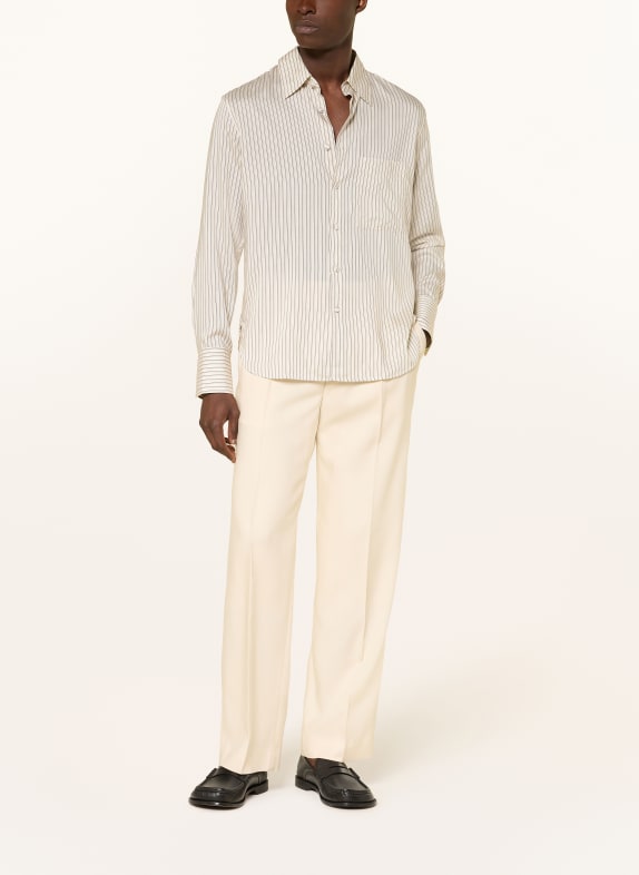 SANDRO Hemd Regular Fit ECRU / DUNKELGRAU