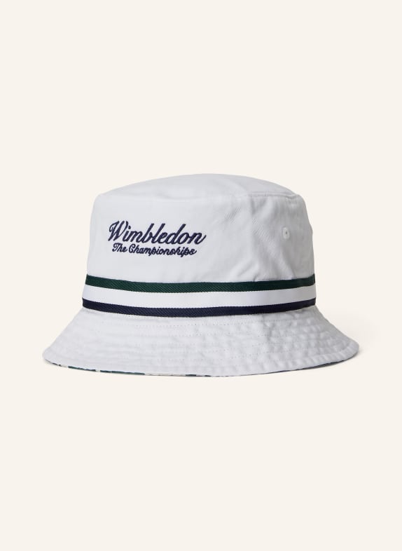 POLO RALPH LAUREN Reversible bucket hat WHITE / GREEN / BLUE