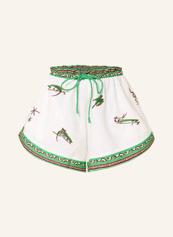 ALÉMAIS Short WANDA BLANC / VERT