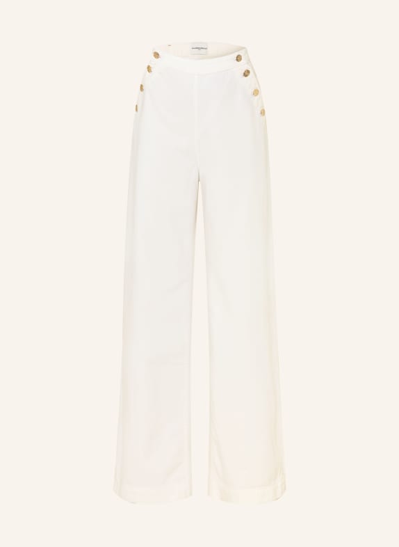 CLAUDIE PIERLOT Wide Leg Jeans L013 OFF WHITE DENIM