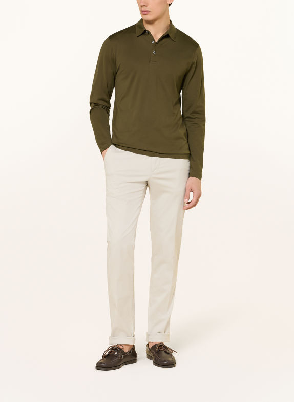 Sunspel Tricou polo din jersey CLASSIC OLIV