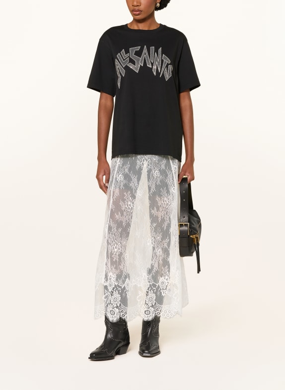 ALLSAINTS Kanten rok ARRAN WIT