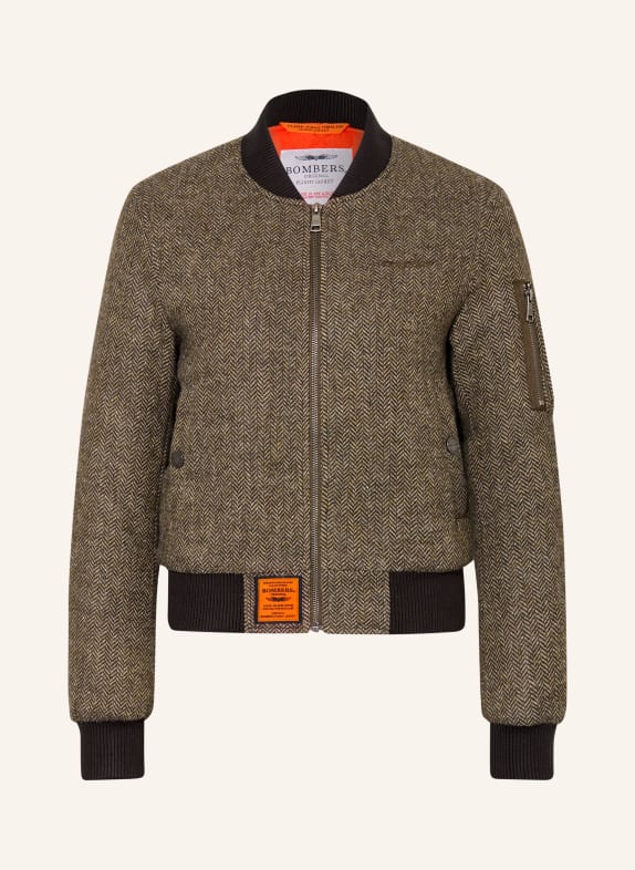 BOMBERS ORIGINAL Bunda DALDEN HNĚDÁ / SVĚTLE HNĚDÁ