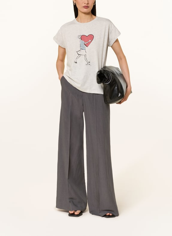 kera till T-shirt GRIJS / ROOD / PETROL
