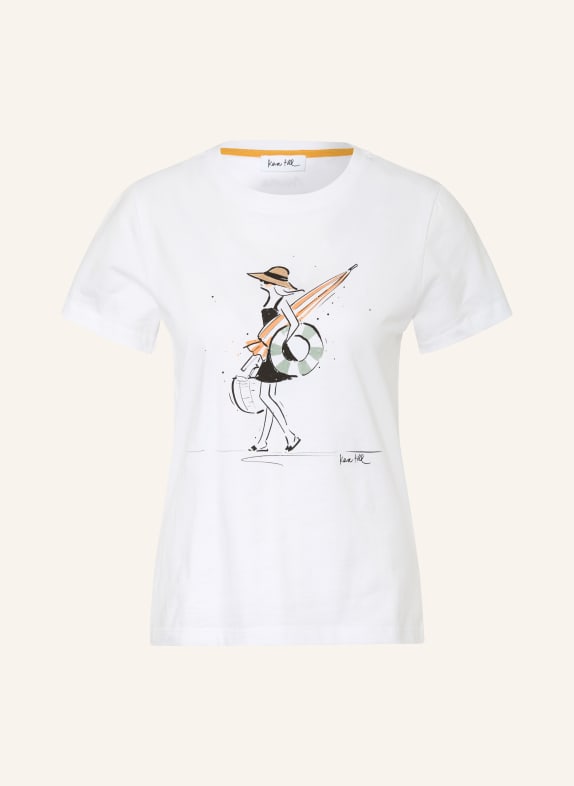 kera till T-Shirt WEISS / ORANGE / SCHWARZ