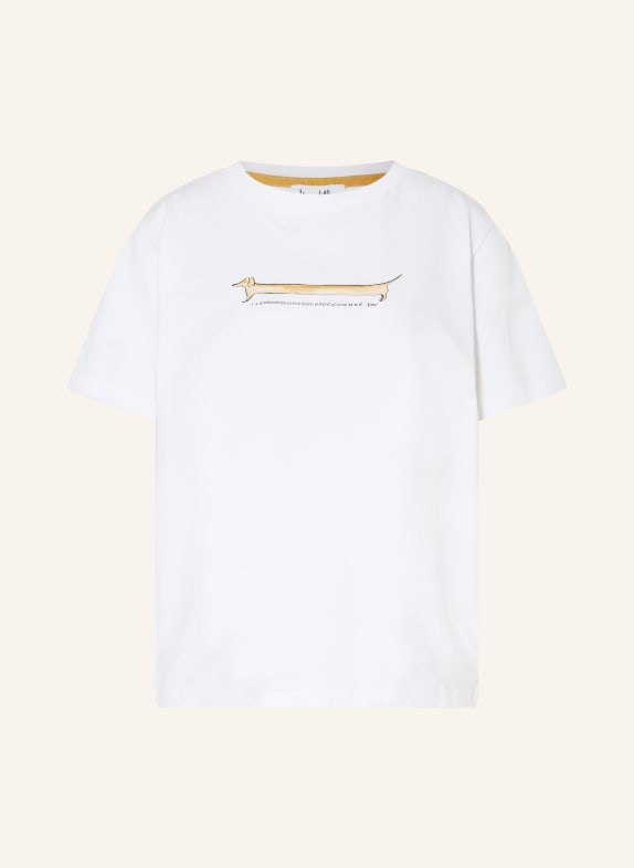 kera till T-Shirt WEISS / BRAUN