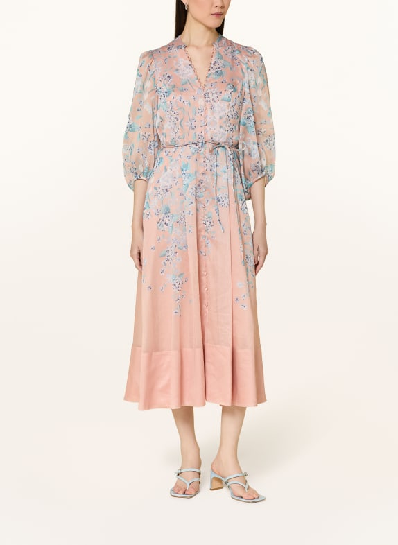 Phase Eight Kleid ALISON mit 3/4-Arm ALTROSA / PETROL / WEISS