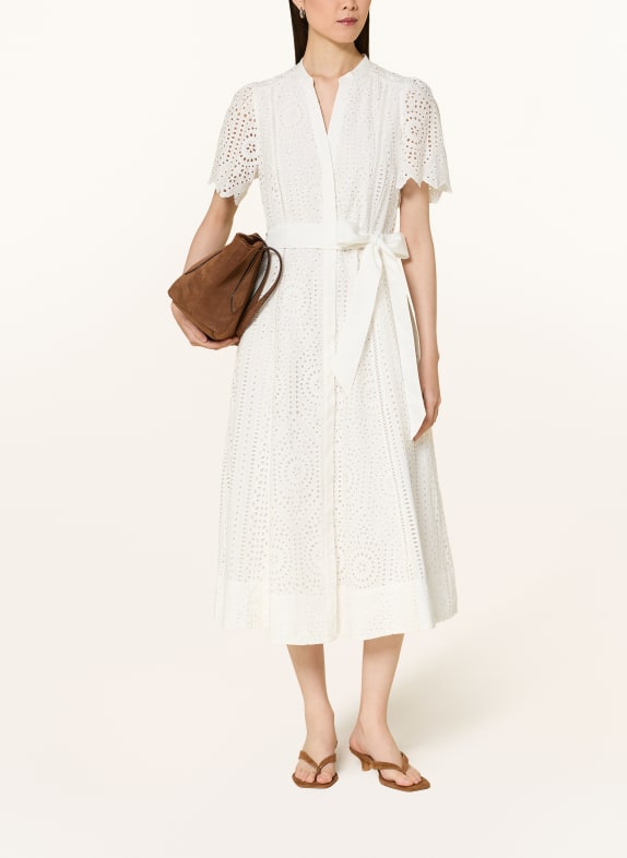 Phase Eight Robe ALETTA en dentelle ajourée BLANC