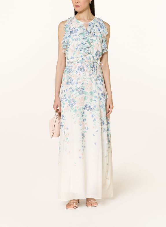 Phase Eight Kleid RACHEL mit Volants und Rüschen DUNKELBLAU / ECRU / MINT