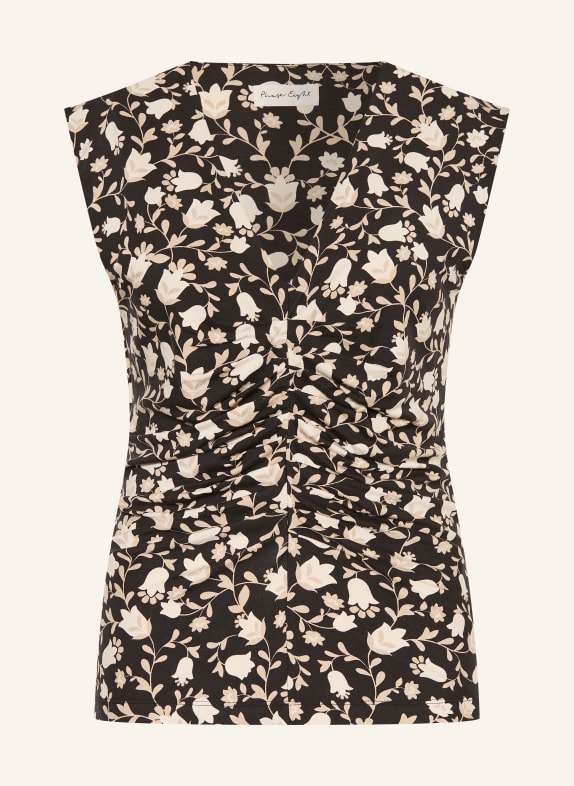 Phase Eight SOPHIA Blouse Top BLACK / BEIGE / ECRU