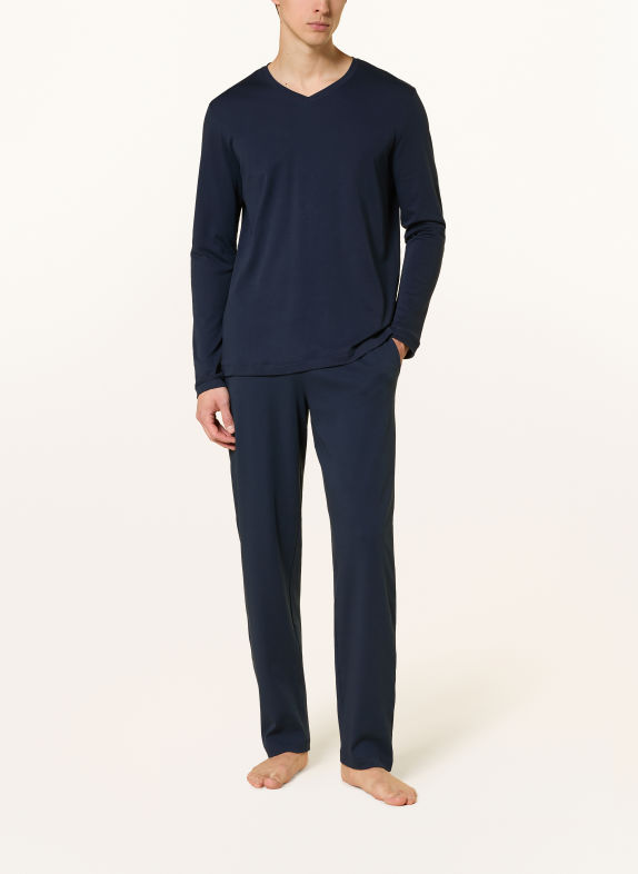 HANRO NIGHT & DAY Pajamas DARK BLUE