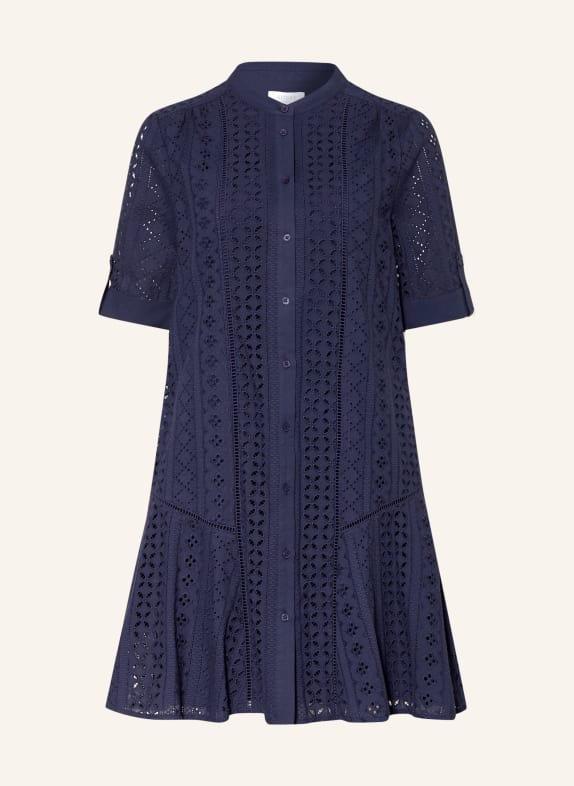 HOBBS JASMINE Dress in openwork lace DARK BLUE