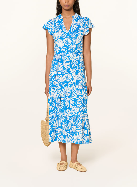 HOBBS NADINE Jersey Dress BLUE / WHITE