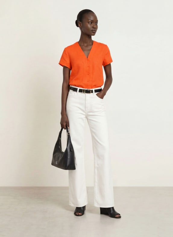 HOBBS Linnen blouse ROOD