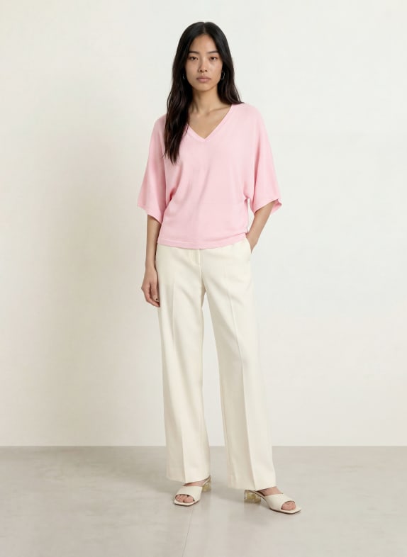 OPUS Gebreid shirt PENCH ROZE