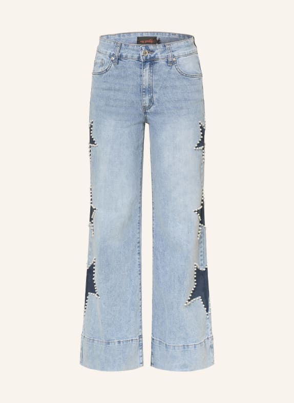 miss goodlife Flared jeans with decorative beads 24 BLUE