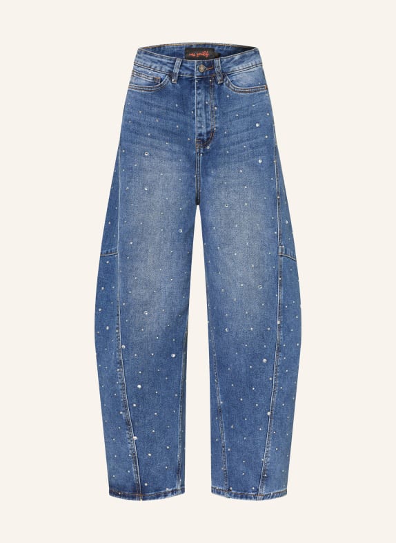 miss goodlife Barrel-jeans met sierstenen 24 BLUE